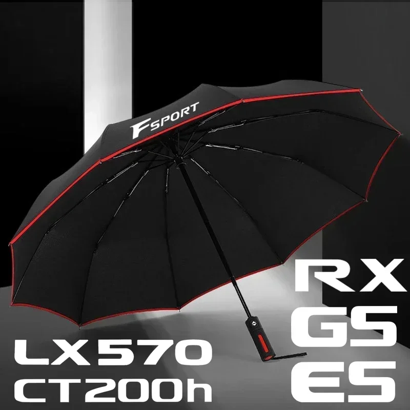 Car Automatic Folding Windproof Sunshade Umbrella For Lexus F SPORT ES ES300 GS IS GS200 LS LX570 RX300 IS250 LX NX UX RZ CT200h