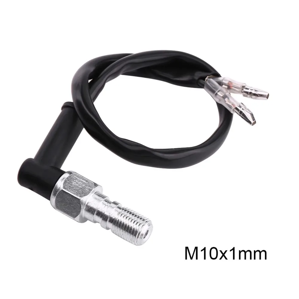 M10x1.25/1.0 Hydraulic Brake Switch Aluminium With Washers Brake Light Switch Hydraulic Actuated Rear Set Mount