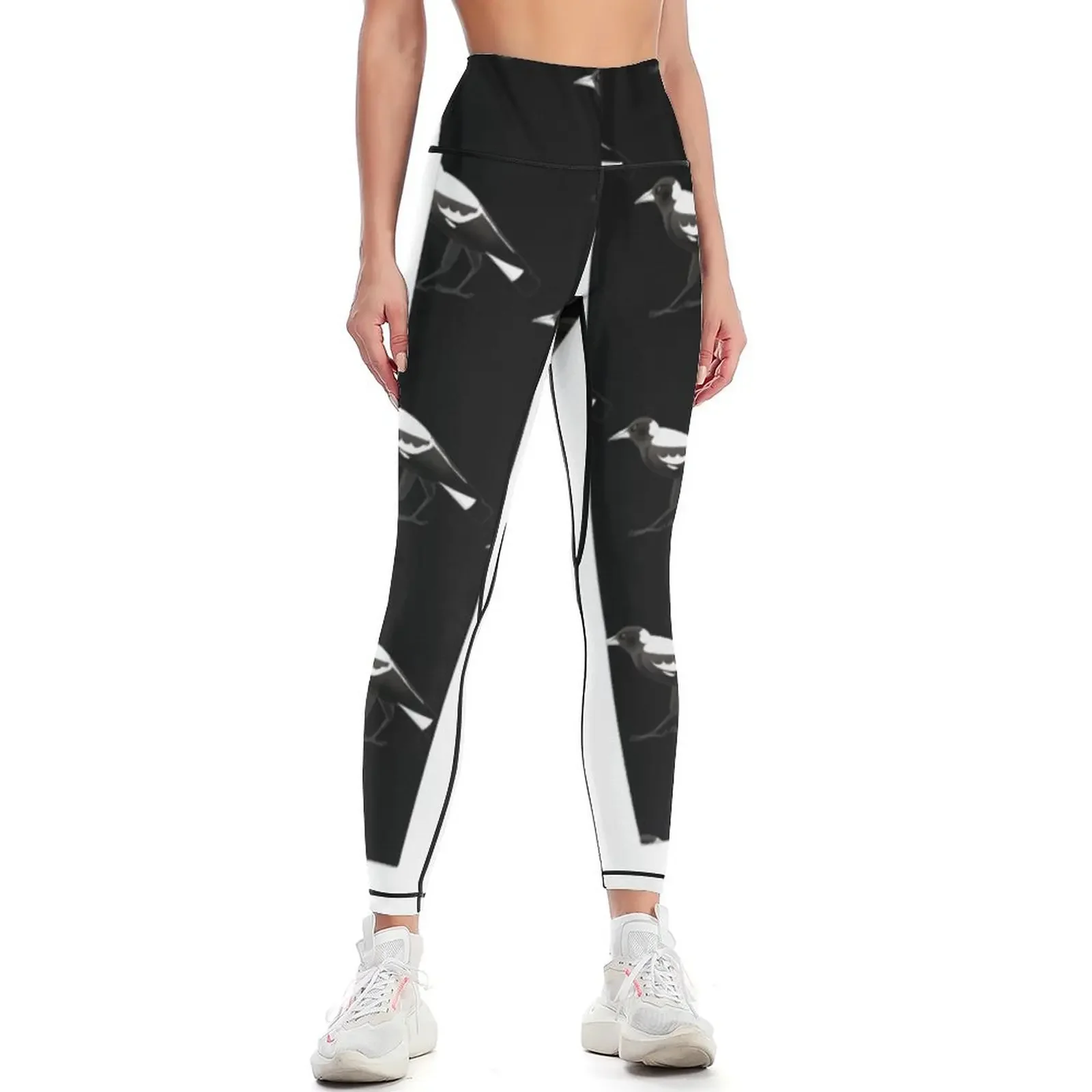 

Australian Magpie Essential Leggings Golf wear Fitness woman workout clothes for trousers Womens Leggings