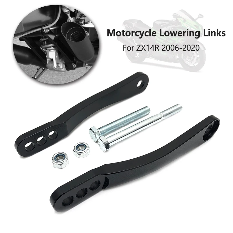 Aluminum Suspension Lowering Linkage Kit Drop Links For KAWASAKI ZX14R ZX14 ZZR 1400 ZX-14R 2006-2020 2017 2018 2019 Motorcycle