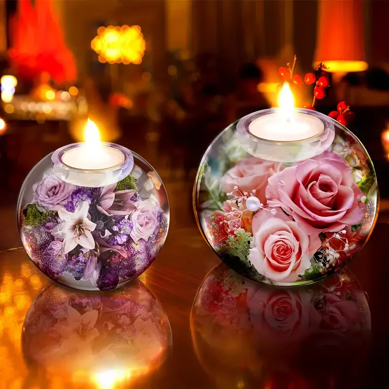 

Sphere Candlestick Silicone Molds ,Tealight Candle Holder Resin Molds, for DIY Round Crystals Ball Candle Vessels Craft Casting
