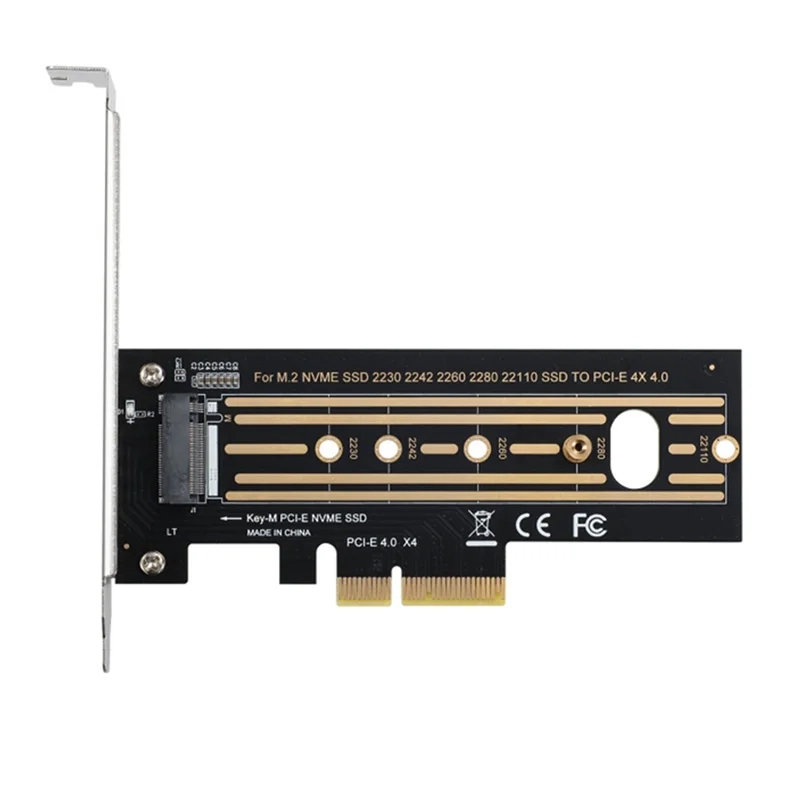 Efficiente scheda adattatore M.2 Scheda adattatore PCI-E 4.0 PCI-E X4 4.0 GEN4 NVME KEY-M.2 Supporto scheda adattatore 2230/2242/2260/2280/22110
