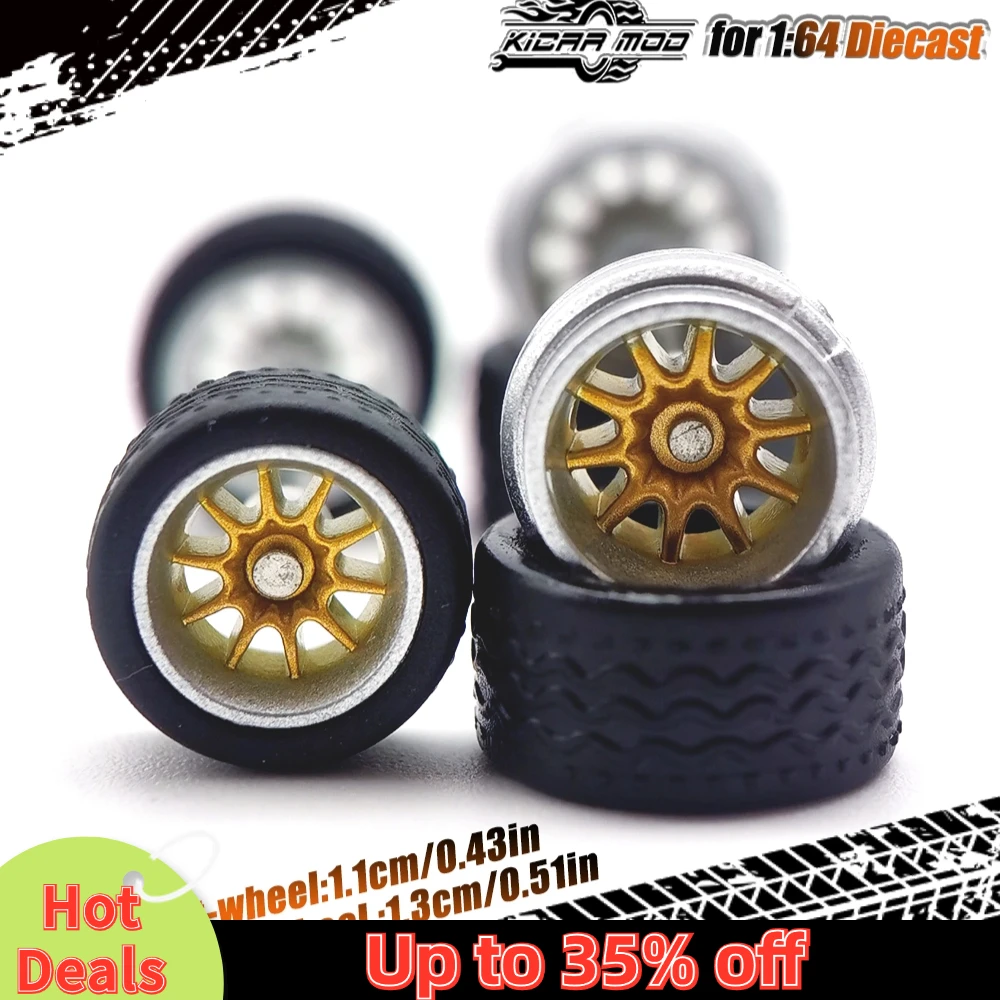 1/64 Tekerlekler Kauçuk Ayrılabilir sırt deseni Lastikler Model araba için Takma Parçaları Hot Wheels Kibrit Kutusu Tomica D: 11mm + 13mm 1 Takım