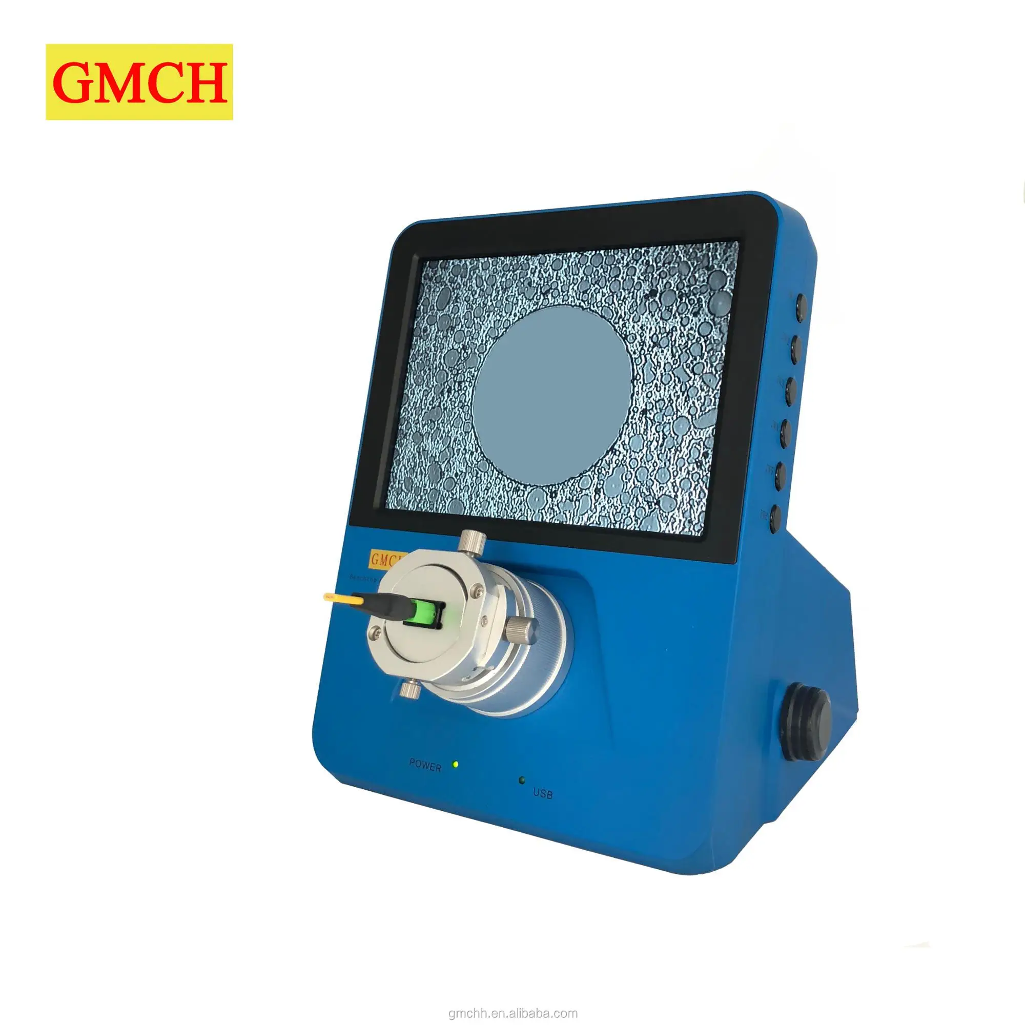 High definition Fiber optic Microscope with LED monitor equipment can test MPO MTP SC LC FC ect connectors