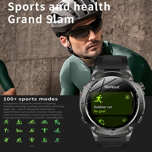 Imagen 2 del producto 2025 nuevo reloj inteligente deportivo de doble banda con GPS para natación al aire libre, brújula para hombres, batería grande de 730mAh, reloj inteligente profesional resistente al agua de 10ATM