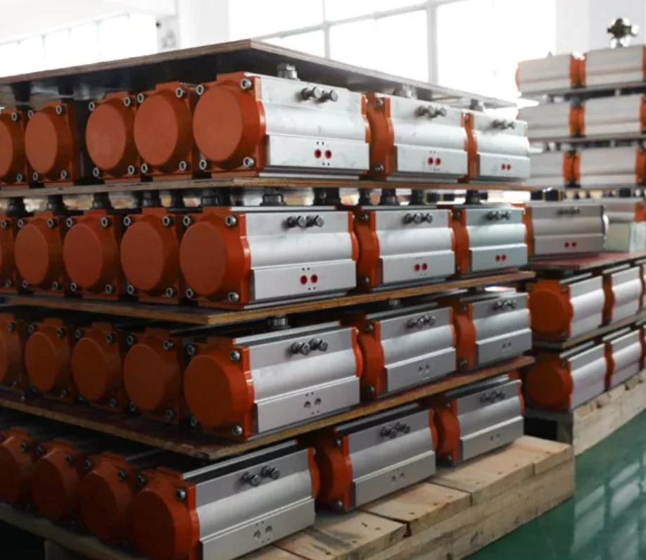 AT Pneumatic Actuator Double Acting Single Acting Rotary Air Actuator for Ball Butterfly Valve