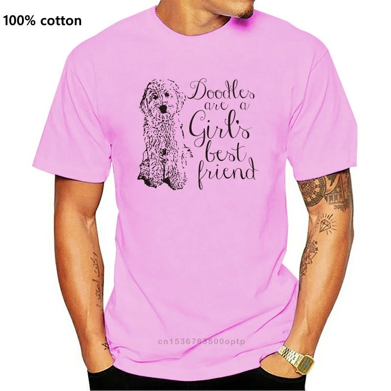 brand men shirt Doodles are a Girl s Best Friend Golden Labradoodle t shirt