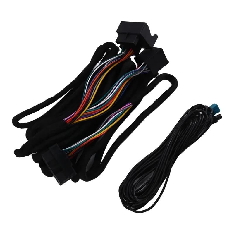 

New For BMW X5 M3 M5 E46 E38 E39 E53 17+ 40 Pin Fakra Antenna Power Android Head Unit To Radio 6M Extension Wiring Harness