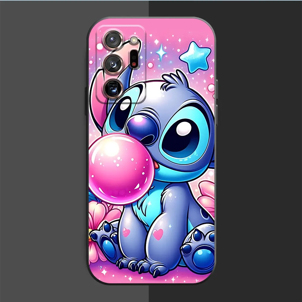 Cartoon Cute Stitch Phone Case for Samsung Galaxy S10 5G S9 S8 Plus S10e Note 20 10 Ultra 8 9 Soft Cover