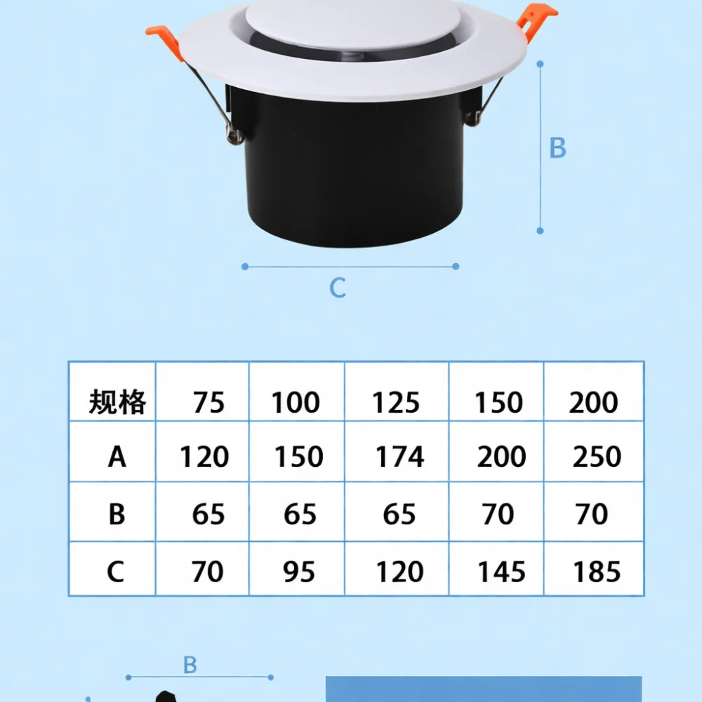 Plastic Round Duct Vent For Greenair HVAC Exhaust Grille Ceiling Wall Airflow Diffuser Ventilation Outlet Home Decor
