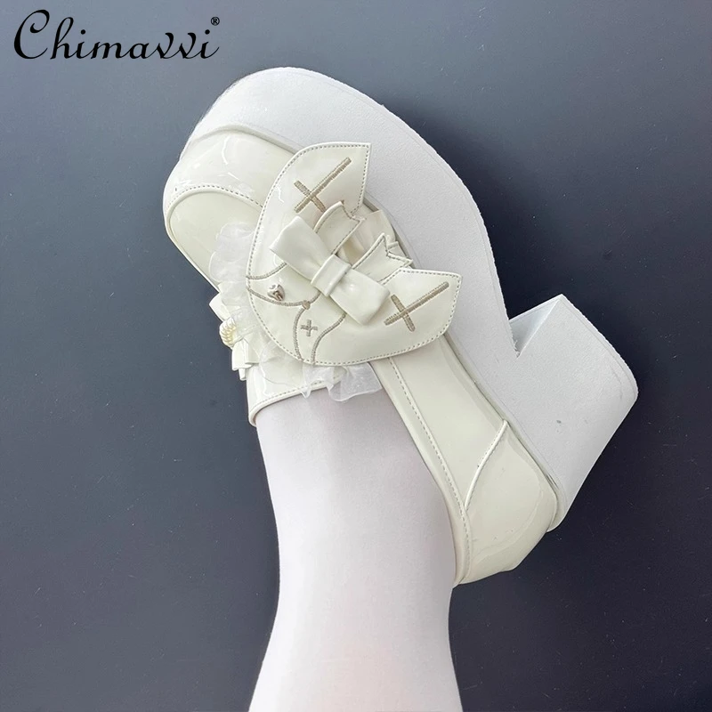 

Original Japanese Mine Series Sweet Girl Student Thick-Soled Shoes 2025 New Kawaii Women's JK Uniform High Heels Pumps