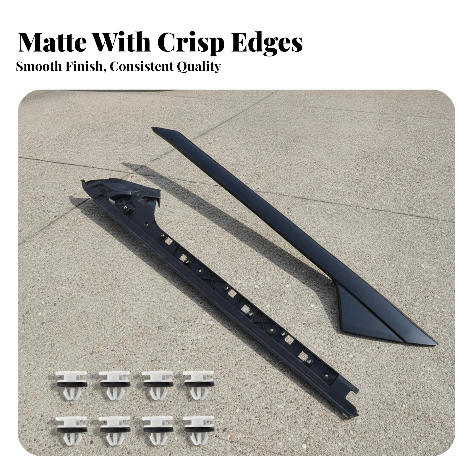 Molding Weather-Resistant Windshield Trim Pillar Trim White for SUV Explorer Owners, Exterior Restoration