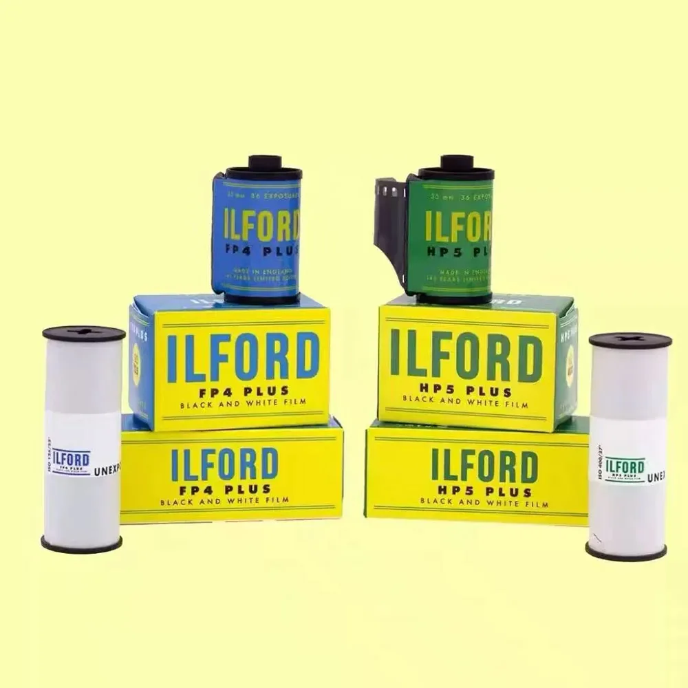 1-10 ROLLS 35mm Film Camera Vintage  Edition ILFORD HP5 PLUS 400 / ILFORD FP4 PLUS 125 135 Film 120 Black And White Film