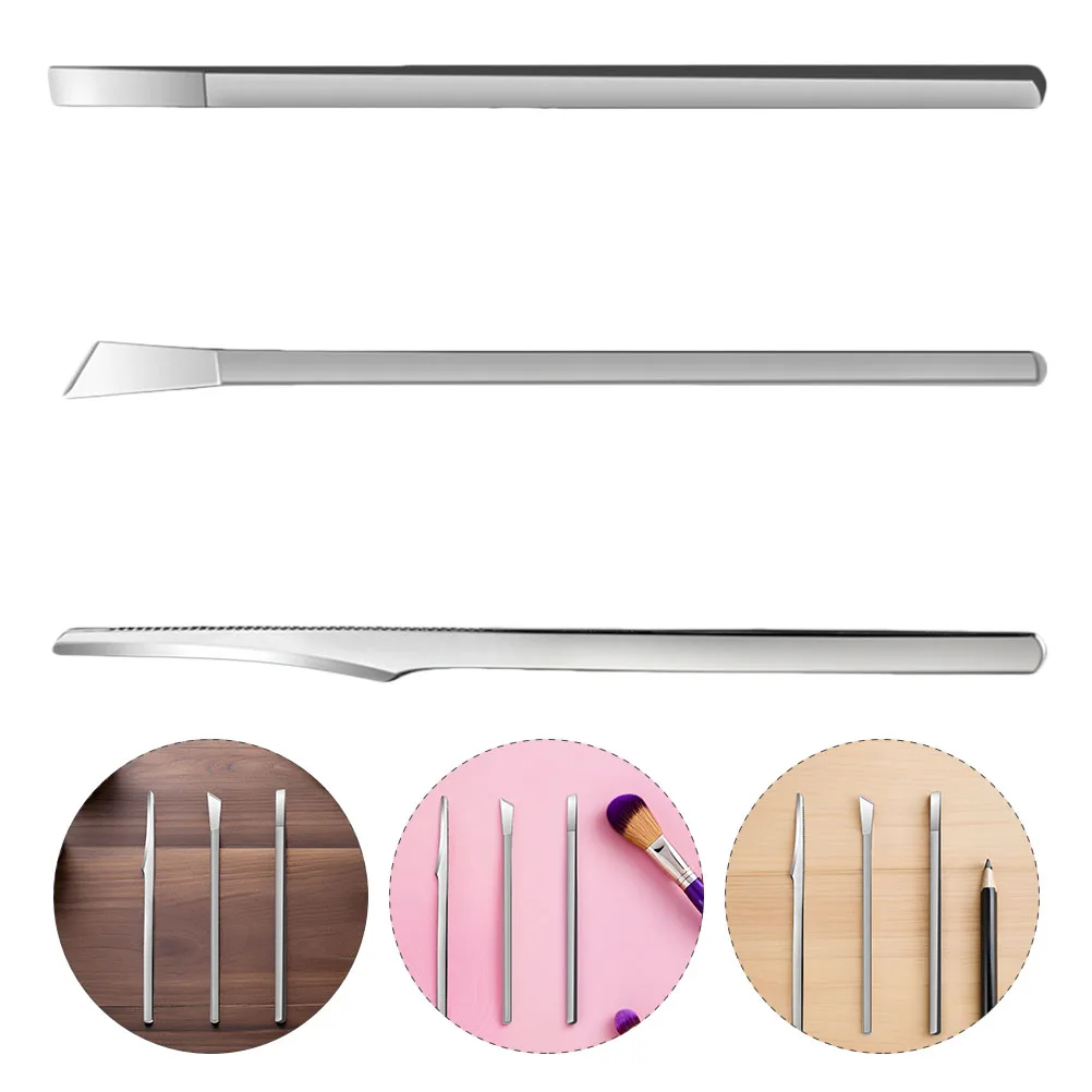 

3Pcs Pedicure Tool Set Stainless Steel Foot Scraper Professional Dead Skin Remover for Callus Corns Exfoliating Home Salon Use