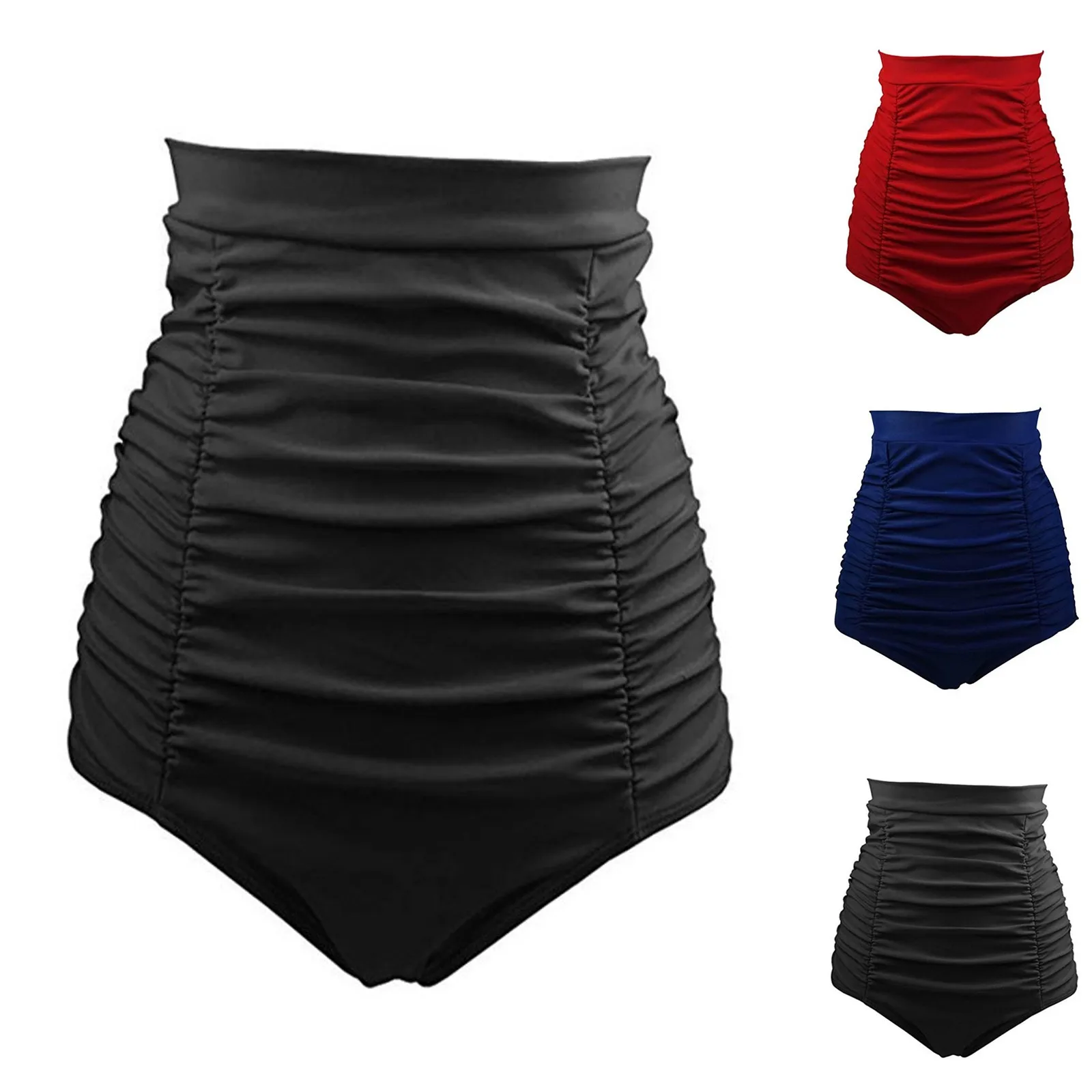 Bikini Bathing High Pants Shorts Women Girls Women\'s Swimming Shorts Bandage Swimsuits for Women Dot Skirt Set for Women