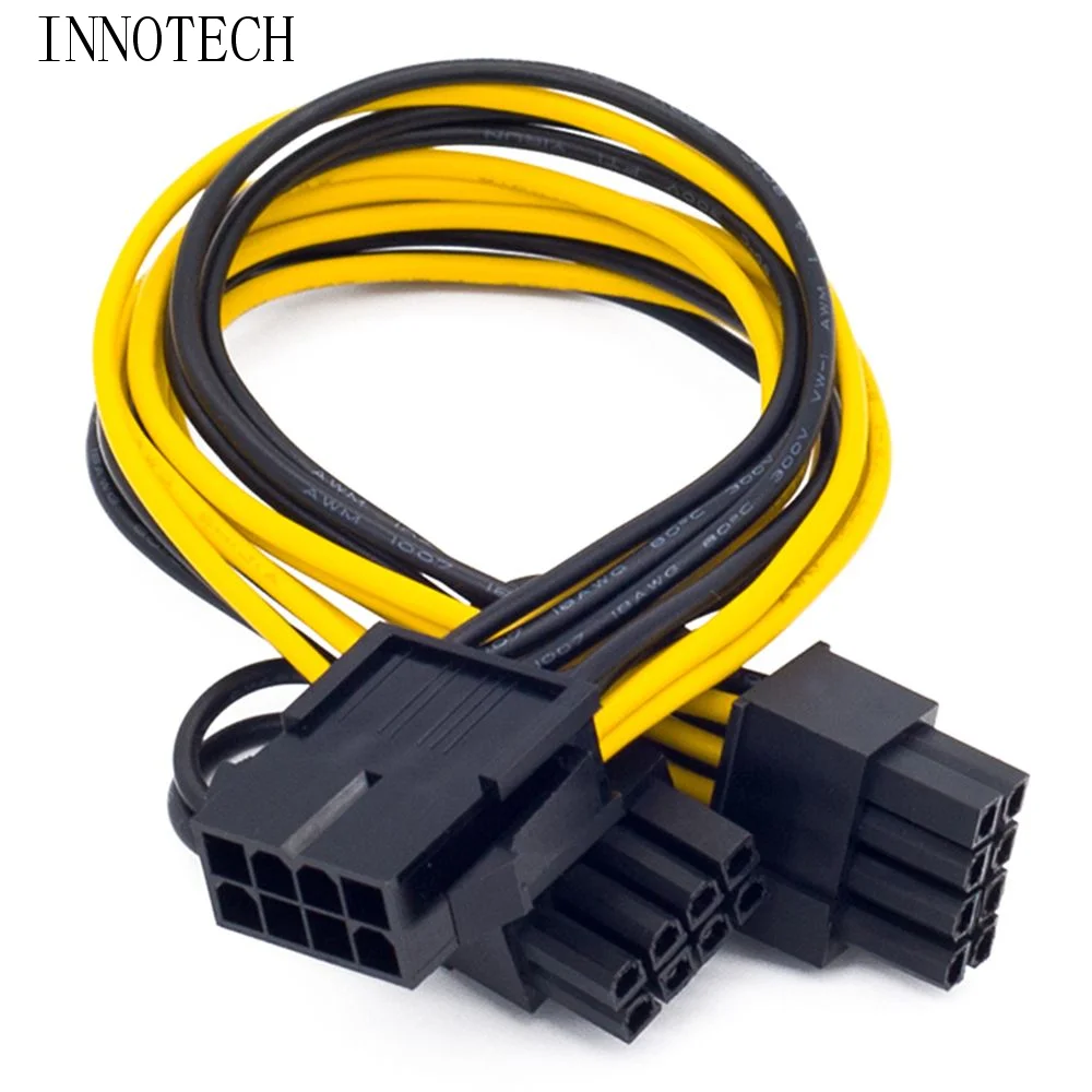 Cable divisor PCI-E, adaptador de cable de alimentación de 8 pines a doble 8 pines, cable para tarjeta gráfica de 8 pines a doble 6+2 pines, cable divisor GPU