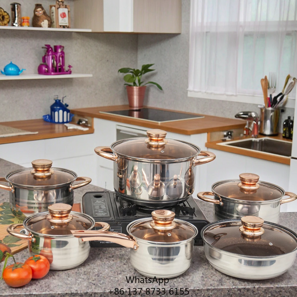 

Happycooking Titanium Cookware Casserole Top Fashion Sets Nonstick Pots With Induction Bottom Gas Stove Applicable