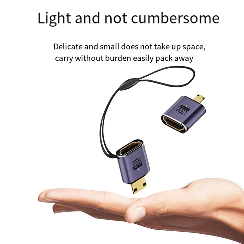 Комплект из 2 микросовместимых адаптеров 8K для камер Монитор HDTV Простая установка Простота в использовании