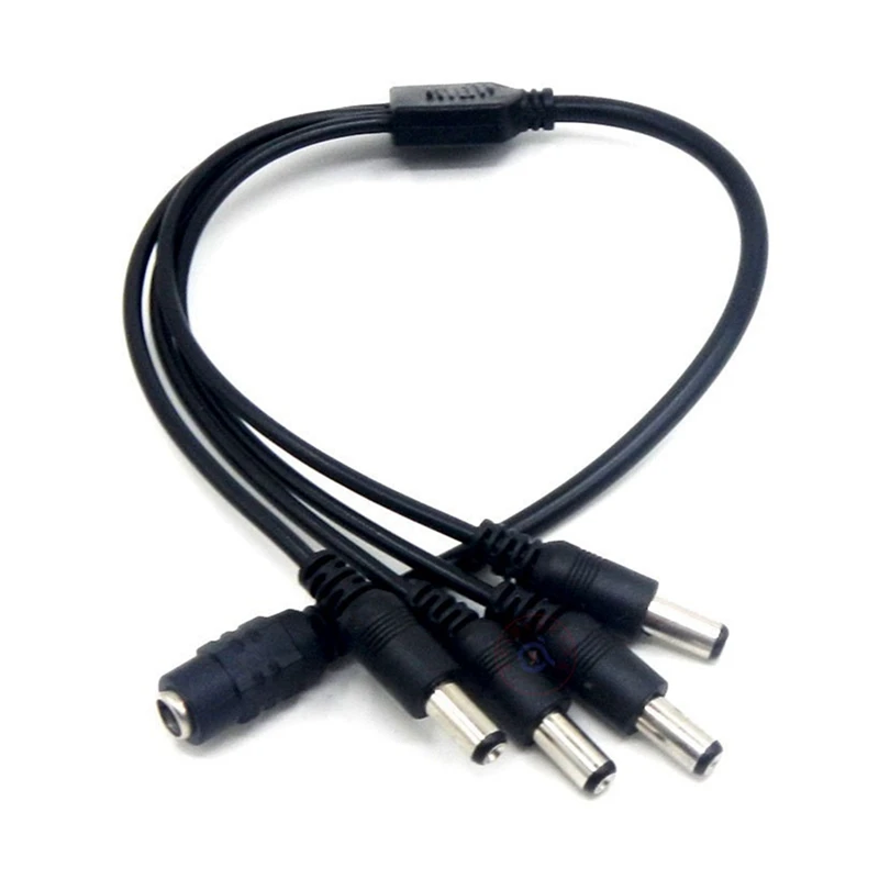 DC 1 In 4 Power Cable 1 In 4 Out Branch Cable 12V To Centralized Power Supply Monitoring Camera Parts