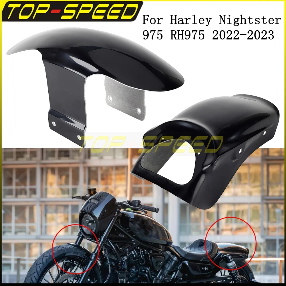 GRP Front Fender Rear Mudgaurd Cover Splash Guards Mud Mudgaurd Motorcycle Accessories For Harley Nightster 975 RH975 2022-2023