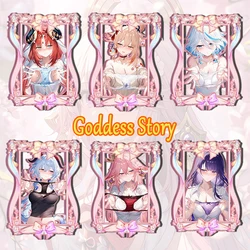 Goddess Story Peach Metal cards Raiden Shogun Yae Miko Eula Yoimiya Furina Eula boy Toy collection Birthday Christmas gifts