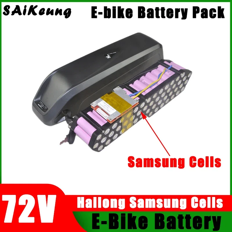 72V Lithium Battery Electric Bike 72V 20Ah 30ah 40ah 50ah 60ah Batterie Velo Bateria Para Bicicleta Electrica Hailong Batteries