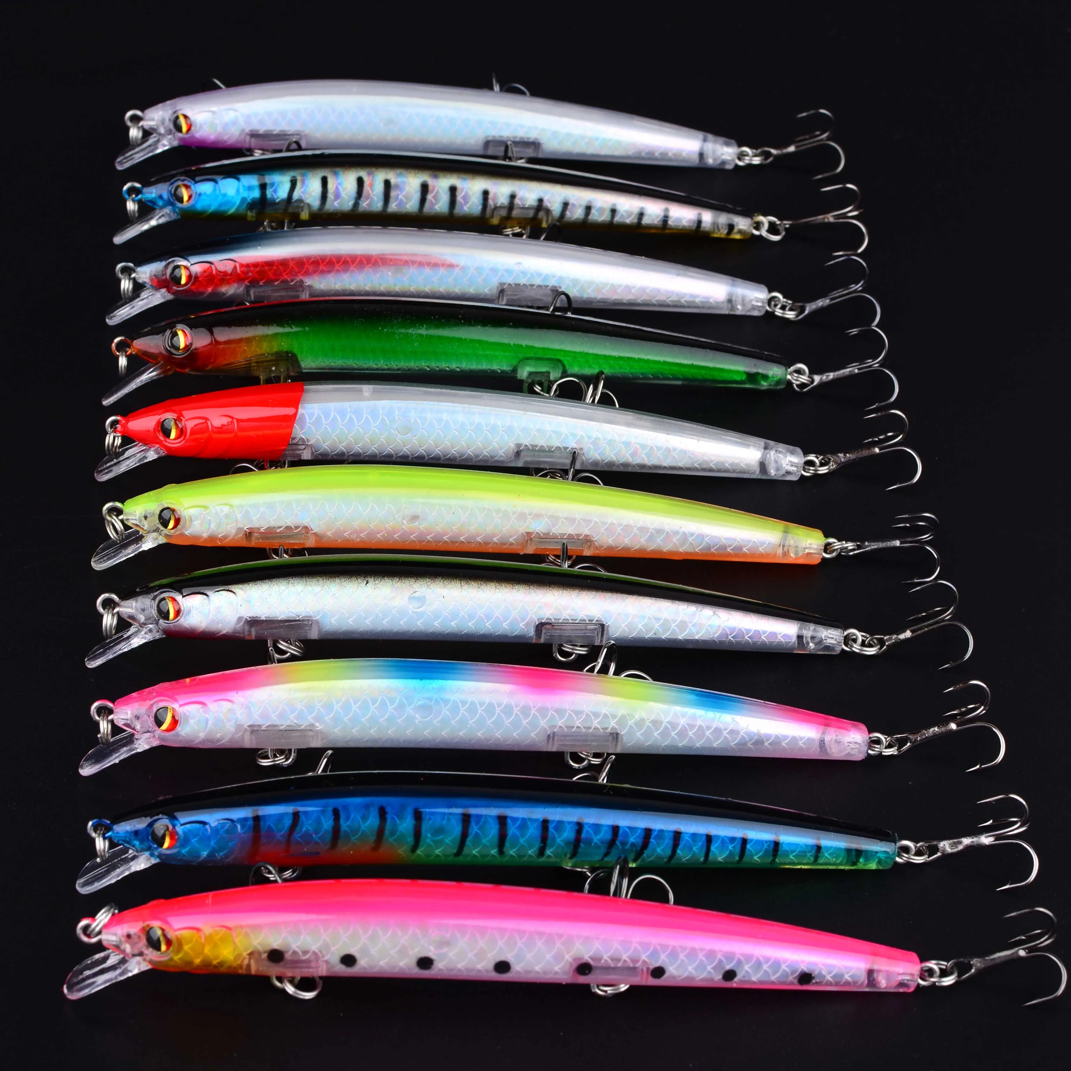 1 señuelo de pesca tipo Minnow de 135 mm/15 g para lances largos, señuelos clásicos de plástico duro tipo Crankbait para pesca de carpa y lucio