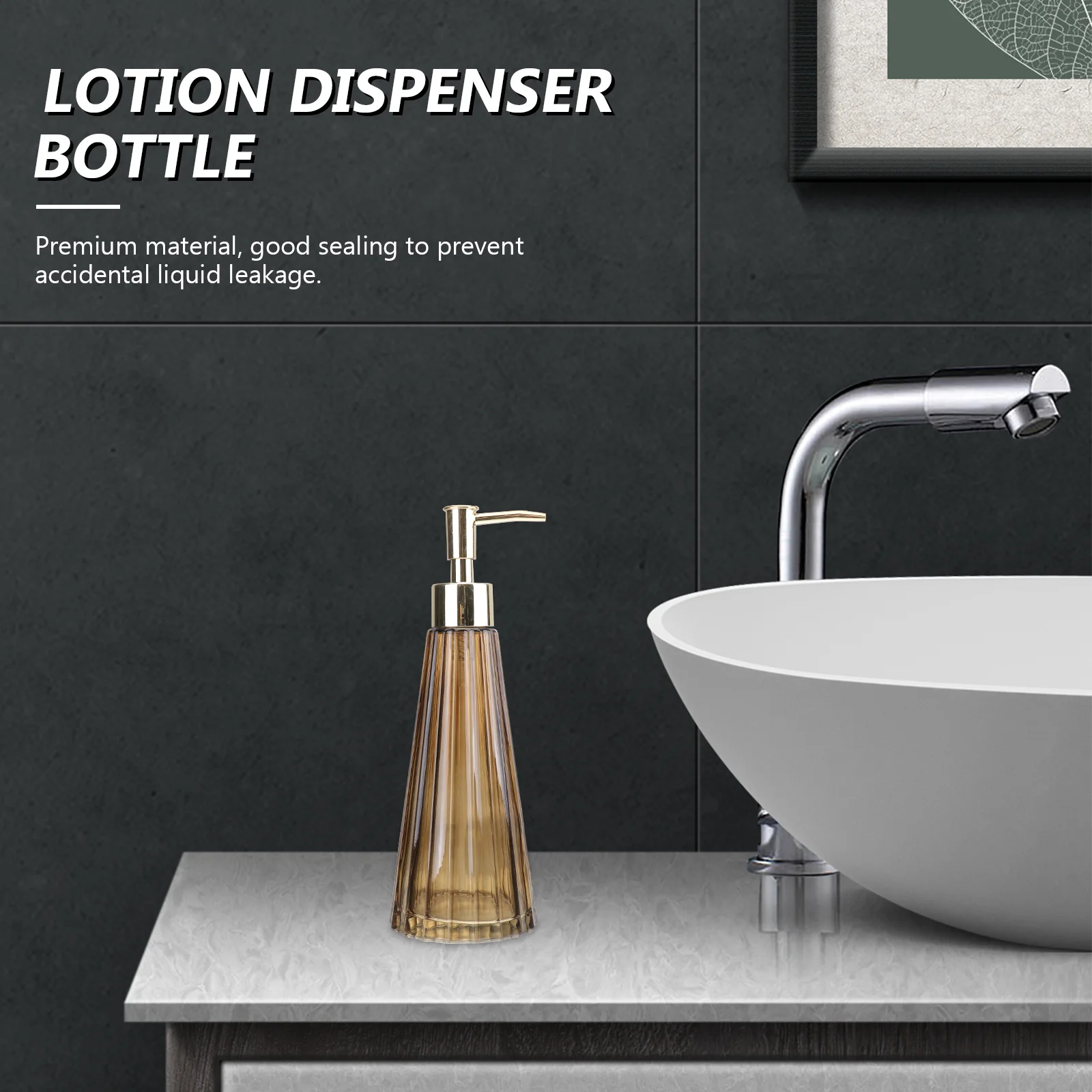 

Lotion Container Glass Craft Bottle Sub Refillable Bath Cream European Style Dispenser