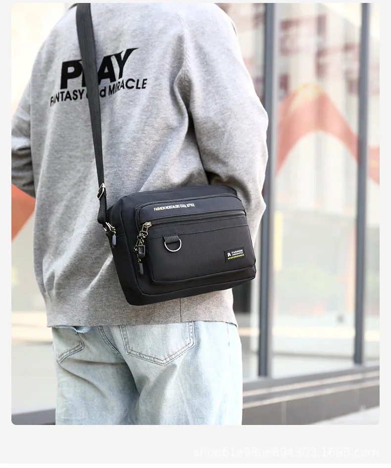 

Casual Men's Crossbody Shoulder Bag Lightweight Travel Messenger Organizer Small Daily Carry Fashion Accessory Holiday Gift