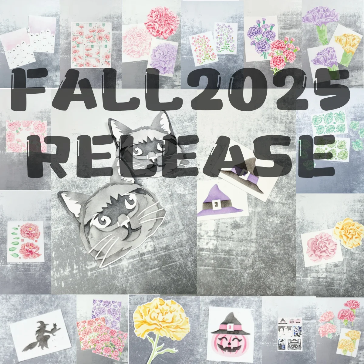 Halloween 2025 Pumpkin Witch Hat Flower Layering Stencils Metal Cutting Dies for Scrapbook DIY Decorative Embossing Make Cards