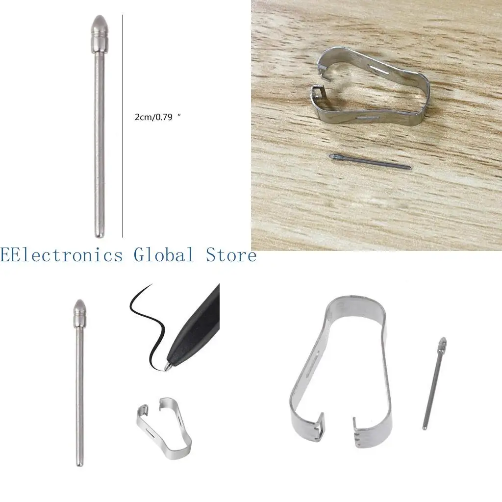

462B Smooth Ballpoint Replacement Tips for Wacom One DTH134 DTC121 CTC4110 Pen Titanium Alloy, Precise Writing Control