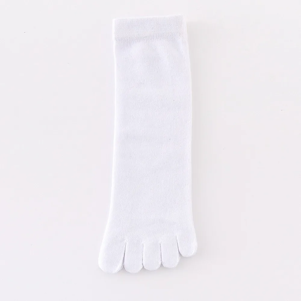 

Comfortable Cotton Five Finger Socks Sweat-absorbing Breathable Split Toe Socks Antibacterial Mid Tube Socks Running