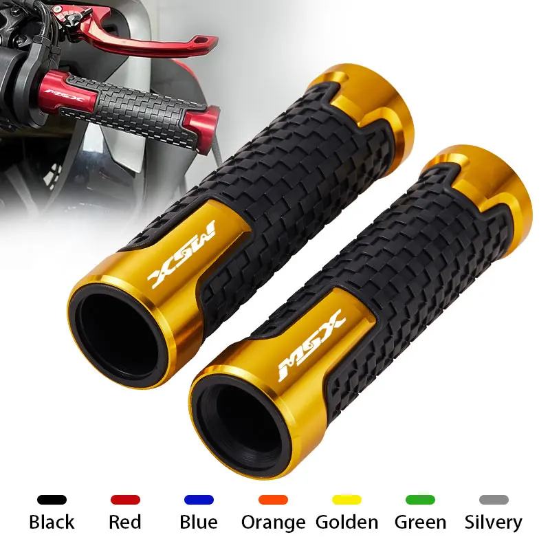 For Honda MSX125 Grom MSX 125 2013-2024 2025 2026 Accessories Motorcycle Handlebar Grips CNC aluminum Rubber Hand Thruster Grips