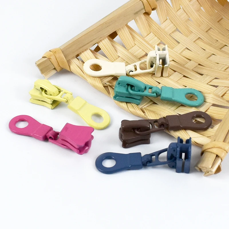 5/10/20 قطعة ميتي 5 # الراتنج سستة رئيس اللون البريدي المنزلق السوستة استبدال عدة الملابس ديكور السحابات إصلاح أطقم DIY الخياطة التبعي #5