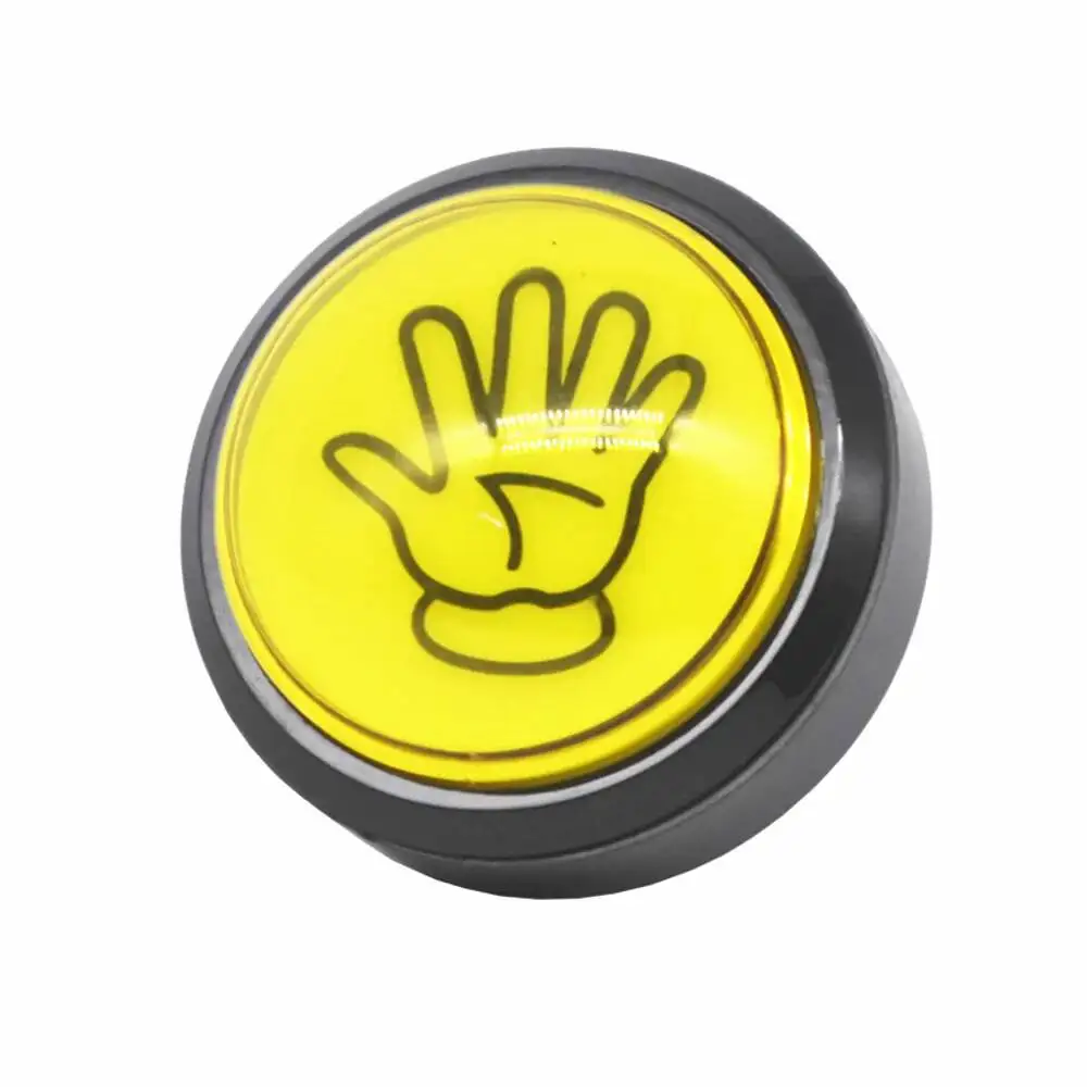 ممر زر LED ضوء مصباح 60 مللي متر كبير مستدير النخيل ممر لعبة فيديو لاعب دفع زر التبديل