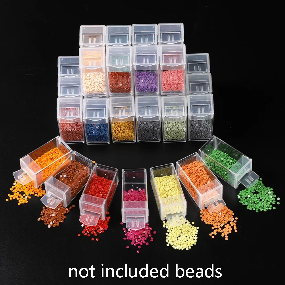 1pc 26/39 Slots Plastic Storage Box, DIY Diamond Painting Beads Charms Jewelry Accessories Organizer Box Mosaic Storage Containe - view 6