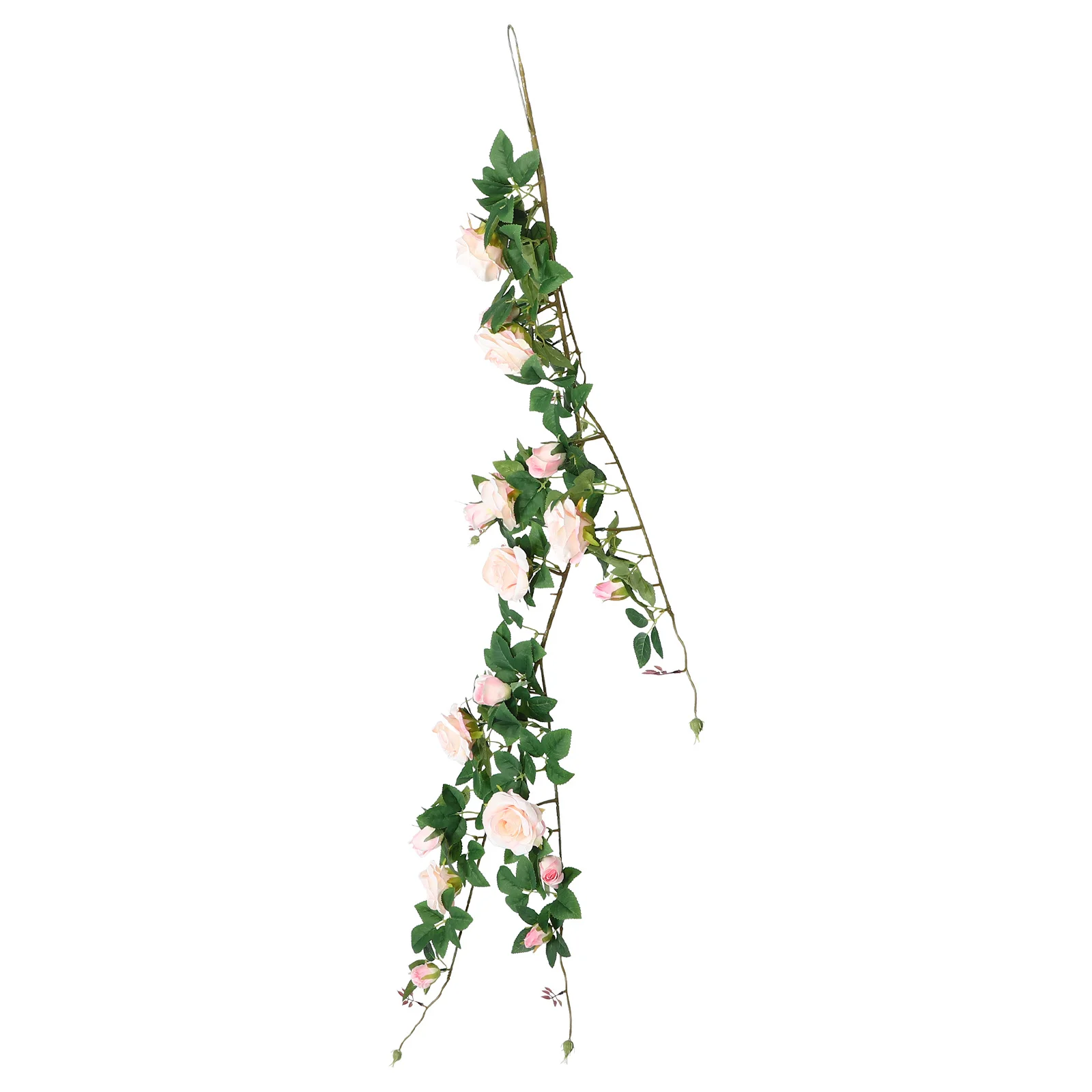

High Realism Artificial Rose Vines Silk Floral Garland Faux Vine Decor For Wedding Arch Party Backdrop Bedroom Wall Outdoor