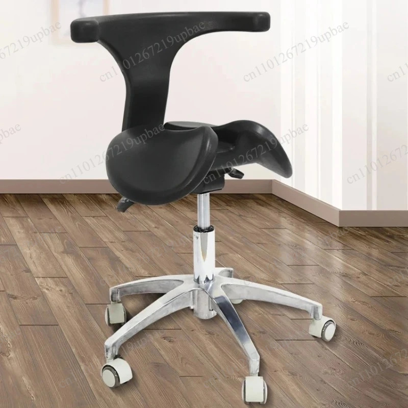 Dental Saddle Stool Ergonomic Orthopedic Chair Height Adjustable with Silent Wheels for Salon Clinic Spa Doctor