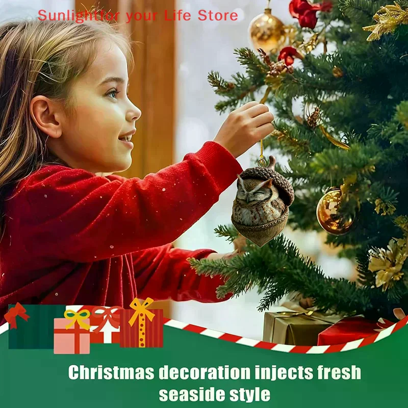 Adornos De Bellota De Animales Del Bosque, Adornos Navideños Planos Y Acogedores De Bosque 2D, Nueva Decoración De Animales De Cono De Pino 2026 — -28%, $0.19 Coupon, from $0.49 – 28% descuento – €0.49