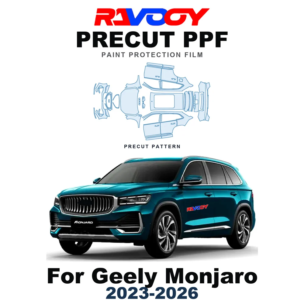 Precut PPF For Geely Monjaro Base 2023-2026 8.5mil TPU Paint Protection Film Hood Bonnet Bumper Headlight Self-Healing Clear Kit