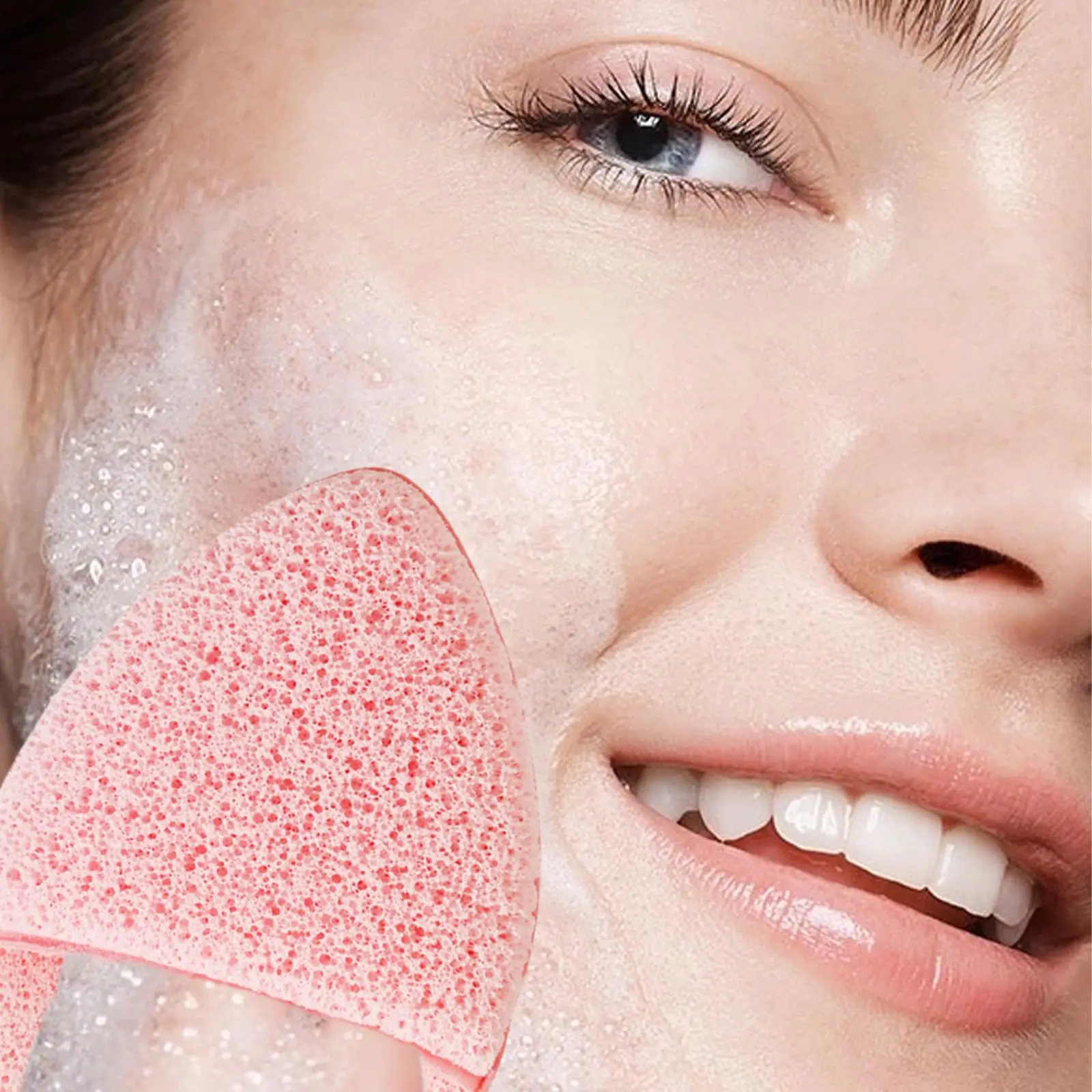 12PCS Buff Puff Facial Sponge with Finger Cot, Reusable Facial Sponges Exfoliating for All Skin Types Facial for Washing Face