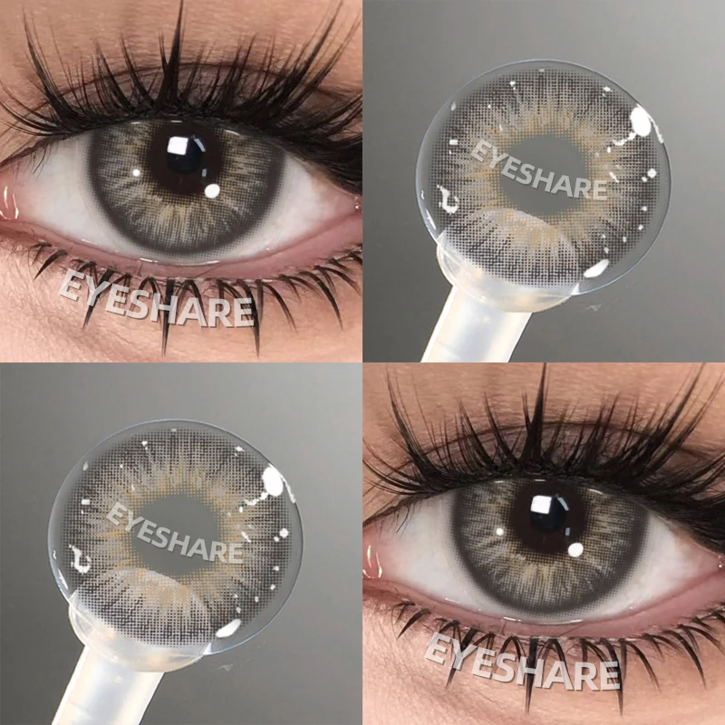 EYESHARE Beliebte farbige Kontaktlinse für Augen, schwarze Linse, Augenmode, braune Schönheit, farbige Schüler, graues Kontakt-blaues Augen-Make-up