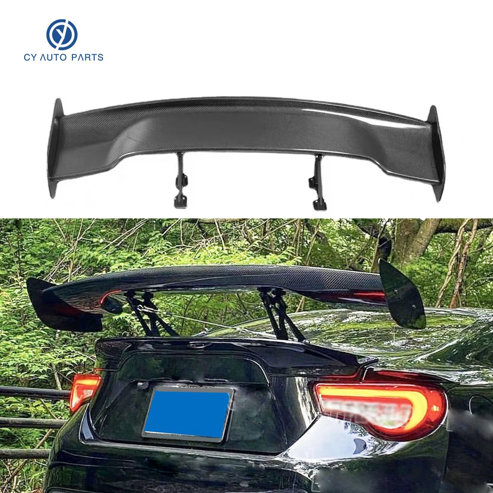 Car Universal Trunk Spoiler Carbon Fiber GT Style Rear Wing Tail Body Kit Refit Spoiler Accessories