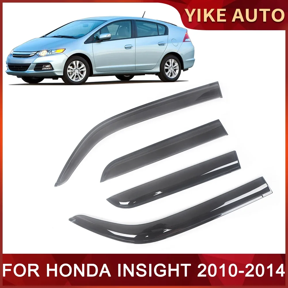 Window Visor for HONDA INSIGHT 2010-2014 Weathershied Door Visor Wind Sun Rain Guards Side Window Wind Deflectors Auto Parts