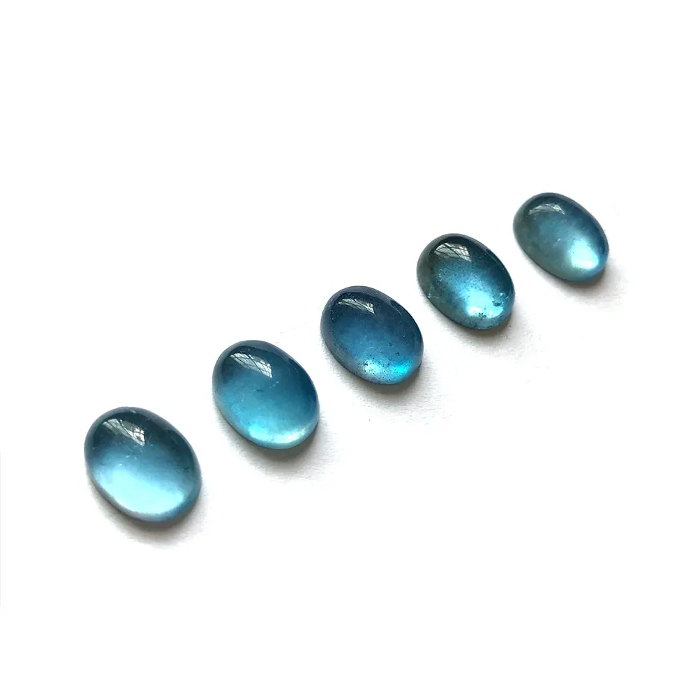 

Natural Aquamarine Oval Cabochon Gemstones Crystals Healing Stones for Rings DIY Crystal Home Decoration Room Decor Rare Beauty