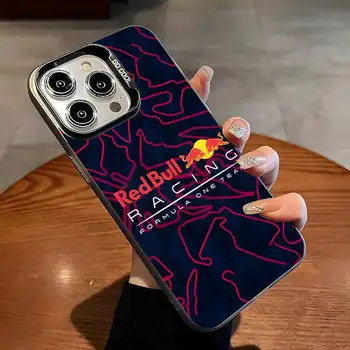 Červený energetický nápoj Bulls pro iPhone 16 Pro Max 15 Pro 14 12 13 X XS Max XR 11 Pro Barevný stříbrný kryt 10 nejlepší prodej Energetický nápoj XS - №1