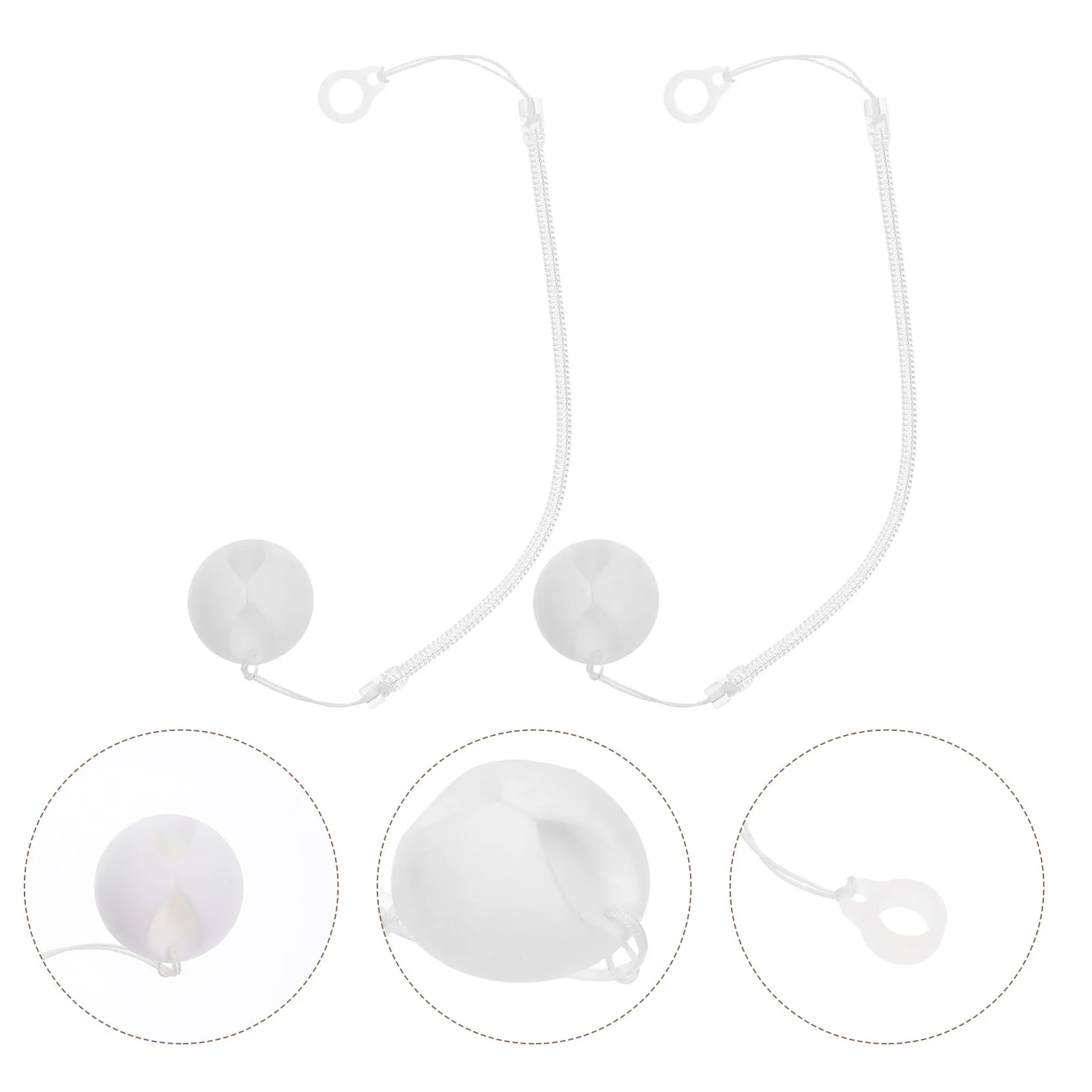 

2 Pcs Stylus Pen Fixing Rope Cashier Chain Guarded Holder Anti Loss Theft Desk Tether Office