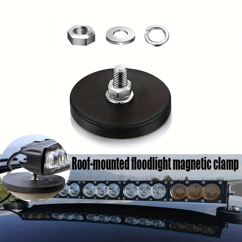 

Car Magnetic Clamp Bracket Magnetic Base Mount Bracket Clamp LED Light Holder SUV Magnetic Fixing Bracket For Roof Spotlights