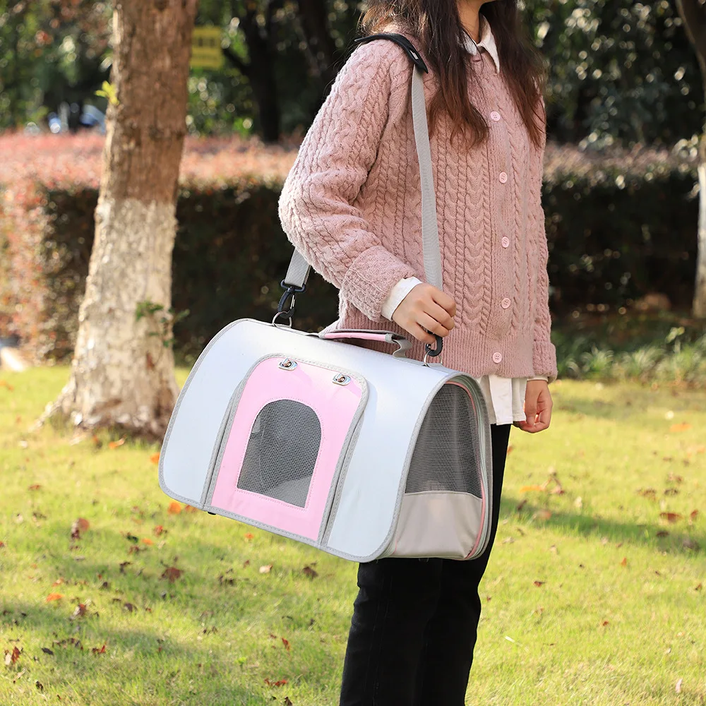 

Cat bag horizontal version large capacity dog bag pet bag portable one shoulder breathable handbag space cabin in stock