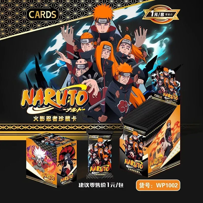 Nowa karta Naruto tłoczona na gorąco gruba karta Sasuke Sakura Kakashi rzadka popularna postać z anime SSP karty kolekcjonerskie zabawki prezenty